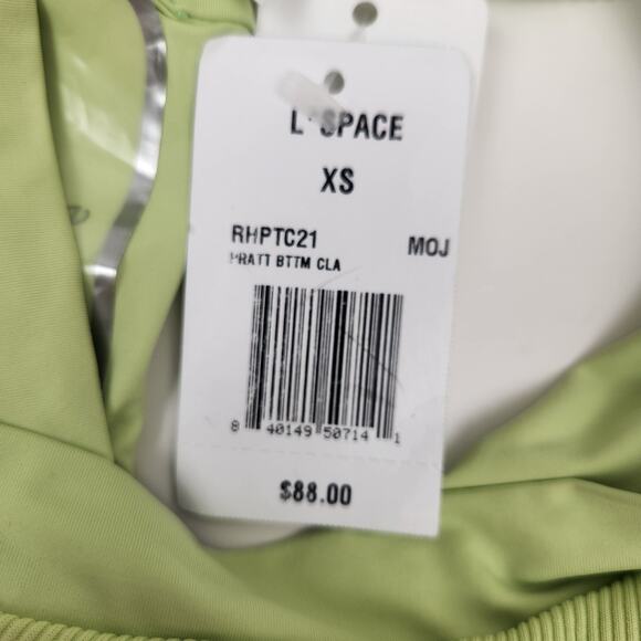 L*Space Pratt Ribbed Bikini Bottom in Mojito Green Size XS NWT - Picture 5 of 5